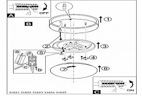 Накладной светильник Eglo ПРОМО Maserlo 31624