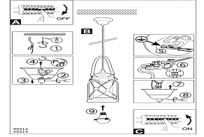 Подвесной светильник Eglo ПРОМО Bradford 49214