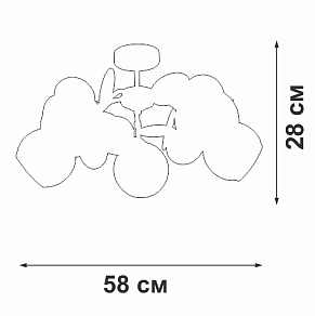 Люстра на штанге Vitaluce V2058 V2058-0/5PL