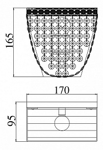 Накладной светильник Maytoni Quadrato M583-WB1-G