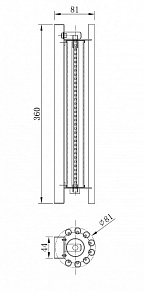 Накладной светильник Maytoni Sonata MOD410WL-L12CH3K