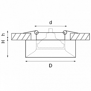 Встраиваемый светильник Lightstar Levigo L01002327
