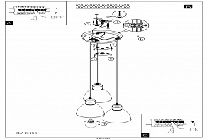 Подвесной светильник Eglo Priddy 1 49493