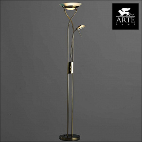 Торшер с подсветкой Arte Lamp Duetto A4399PN-2AB