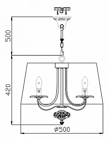 Подвесной светильник Maytoni Olivia ARM325-55-W