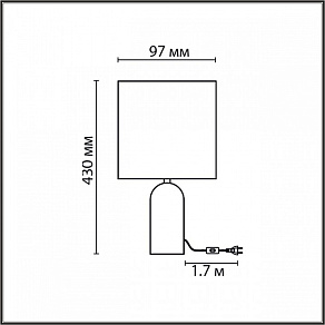 Настольная лампа декоративная Lumion Akivi 8146/1Т