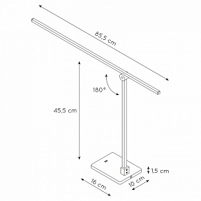 Настольная лампа офисная Lucide Agena 23650/12/30