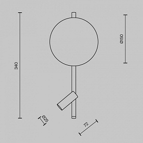 Бра с подсветкой Maytoni Solution MOD450WL-L9W3K