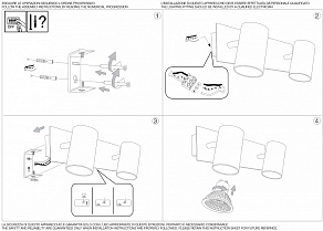 Спот Ideal Lux Spot SPOT AP2 BIANCO