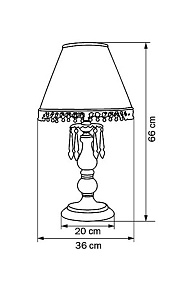 Настольная лампа декоративная Lightstar Argento 712924