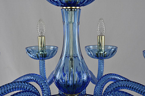 Подвесная люстра Bohemia Ivele Crystal Ivele Crystal 6 1311/12+6/360/2d G Aq/Aquamarine/M-1H