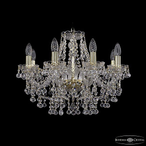 Подвесная люстра Bohemia Ivele Crystal 1409 1409/8/195 G