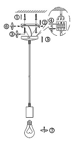 Подвесной светильник Globo Noel A14