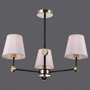 Люстра на штанге ILLUMICO CASTOR IL0394-3CSQ-24 BK AB CASTOR