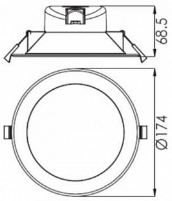 Встраиваемый светильник Deko-Light Acrux 565318