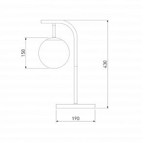 Настольная лампа декоративная Eurosvet Globe 01039/1 хром/черный