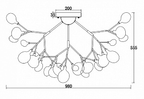 Потолочная люстра Freya Florencia FR5049CL-36W1