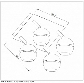 Спот Lucide Binari 77975/20/31
