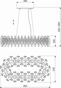 Подвесная люстра Bogate's Onyx a065319
