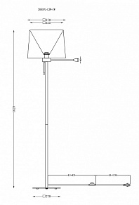 Торшер с подсветкой Maytoni Farel Z001FL-L3W-1W