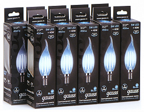 Лампа светодиодная Gauss  E14 5Вт 4100K 104801205