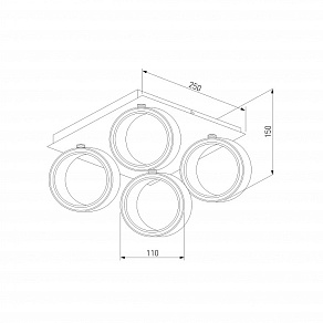 Спот Eurosvet Tokyo 20068/4 LED белый 20W