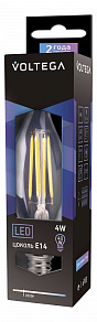Лампа светодиодная Voltega Loft E14 4Вт 2800K VG1-CW1E14warm4W-F