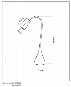 Настольная лампа офисная Lucide Zozy 18650/03/31