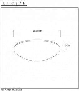 Накладной светильник Lucide Bianca-LED 79164/13/61