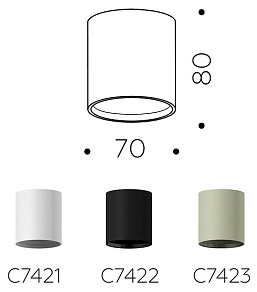 Накладной светильник Ambrella Light C C7422