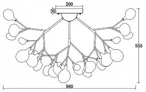 Потолочная люстра Freya Florencia FR5049CL-36G