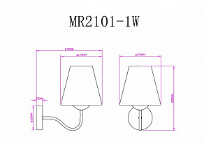 Бра MyFar Charlotte MR2101-1W
