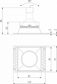 Встраиваемый светильник Elektrostandard Renzo a067526