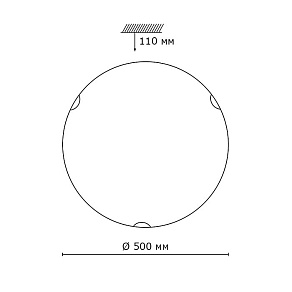 Накладной светильник Sonex Kusta 318/EL