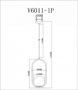 Подвесной светильник Moderli Klaster V6011-1P