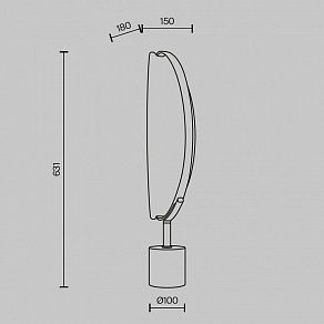 Настольная лампа декоративная Maytoni Breeze MOD281TL-L15BS3K