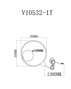 Настольная лампа декоративная Moderli Toledo V10532-1T