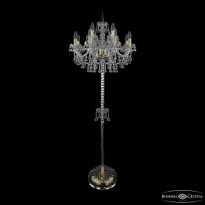 Торшер Bohemia Ivele Crystal 1409 1409T2/8+4/195-165 G