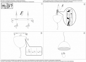 Подвесной светильник Ideal Lux Folk FOLK SP1 D50