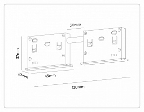 Токопровод центральный Ambrella Light TRACK SYSTEM GL2030