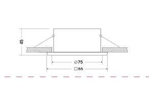Встраиваемый светильник Maytoni Zoom DL033-2-01B