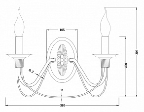 Бра Freya Velia FR2046-WL-02-BR
