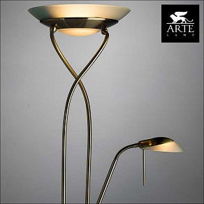 Торшер с подсветкой Arte Lamp Duetto A4399PN-2AB