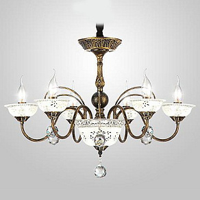 Подвесная люстра Eurosvet 60049 60049/6 черный с золотом