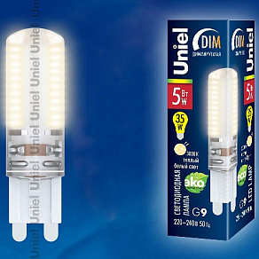 Лампа светодиодная Uniel SIZ03TR G9 5Вт 3000K 10711
