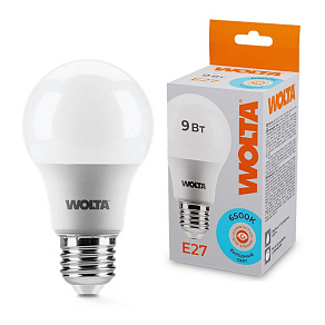 Лампа светодиодная Wolta  E27 9Вт 6500K 25W60BL9E27