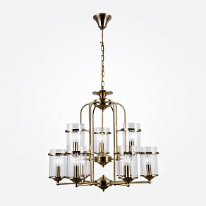 Подвесная люстра Eurosvet Consul 60040/9 античная бронза