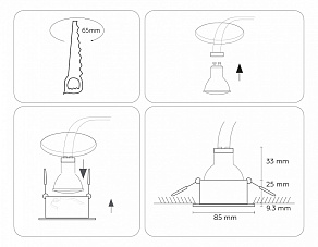 Встраиваемый светильник Ambrella Light TN TN1181
