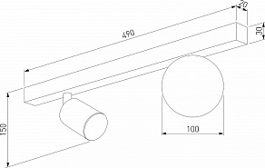 Накладной светильник TK Lighting Vox 10000 Vox