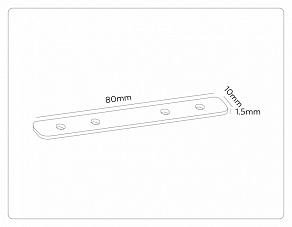 Соединитель линейный для треков Ambrella Light TRACK SYSTEM GL2006